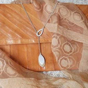Two Tone Lariat Necklace